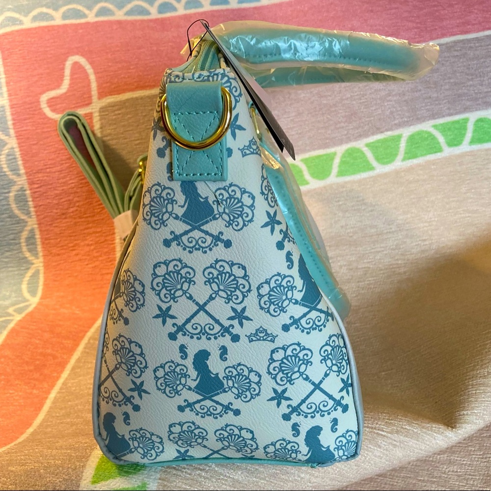 Disney Loungefly Little Mermaid Ariel Watercolor Satchel - Picture 11 of 13